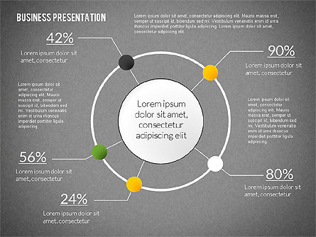 Plantilla elegante de la presentación del negocio, Diapositiva 13, 02213, Plantillas de presentación — PoweredTemplate.com