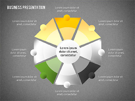 Plantilla elegante de la presentación del negocio, Diapositiva 14, 02213, Plantillas de presentación — PoweredTemplate.com
