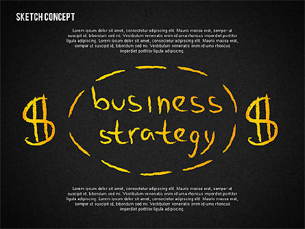 Geschäftsstrategie Formen, Folie 9, 02214, Schablonen — PoweredTemplate.com