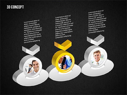 Concepto del Diagrama 3D, Diapositiva 12, 02219, Modelos de negocios — PoweredTemplate.com