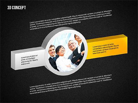 3D Diagram Concept, Slide 16, 02219, Business Models — PoweredTemplate.com
