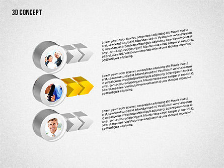 Concepto del Diagrama 3D, Diapositiva 6, 02219, Modelos de negocios — PoweredTemplate.com