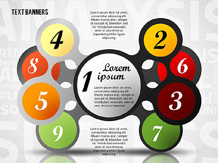 Banners de texto conectado, Diapositiva 5, 02222, Cuadros de texto — PoweredTemplate.com