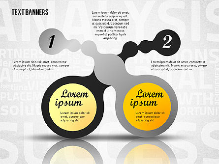Banners de texto conectado, Diapositiva 6, 02222, Cuadros de texto — PoweredTemplate.com