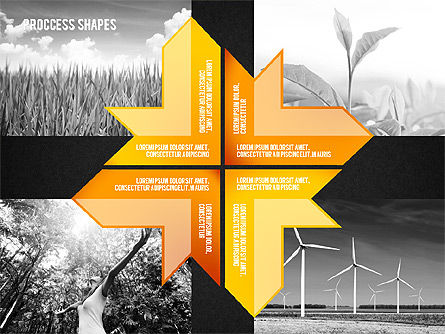 Formats de processus avec des photos, Diapositive 16, 02223, Schémas de procédés — PoweredTemplate.com