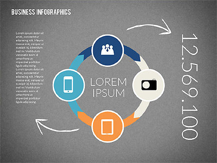 Infografía de negocios, Diapositiva 11, 02224, Infografías — PoweredTemplate.com