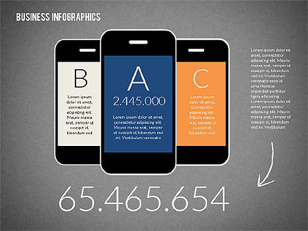 ビジネスインフォグラフィックス, スライド 13, 02224, インフォグラフィック — PoweredTemplate.com