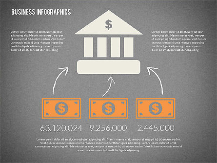 Infographics do negócio, Deslizar 14, 02224, Infográficos — PoweredTemplate.com