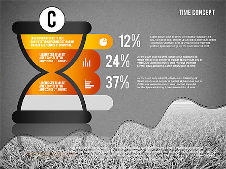 Modèle de présentation de concept de temps, Diapositive 17, 02225, Modèles de présentations — PoweredTemplate.com
