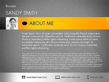 Template Resume Modern, Slide 10, 02226, Templat Presentasi — PoweredTemplate.com