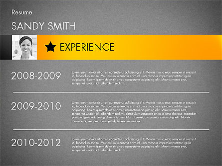 Modern Resume Template, Slide 12, 02226, Presentation Templates — PoweredTemplate.com