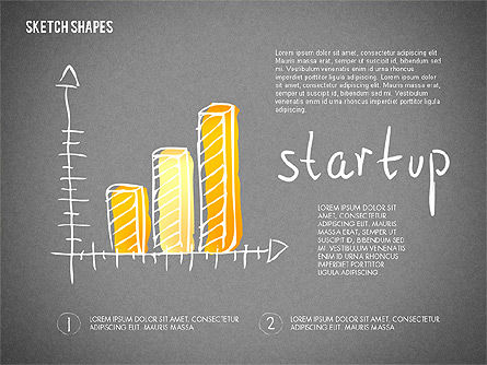Sketch Style Diagrams and Shapes, Slide 13, 02227, Business Models — PoweredTemplate.com