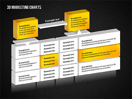 Gráfico de Marketing en 3D, Diapositiva 13, 02229, Modelos de negocios — PoweredTemplate.com