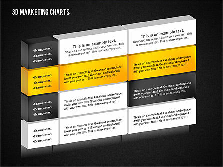 3D Marketing Chart, Slide 14, 02229, Business Models — PoweredTemplate.com