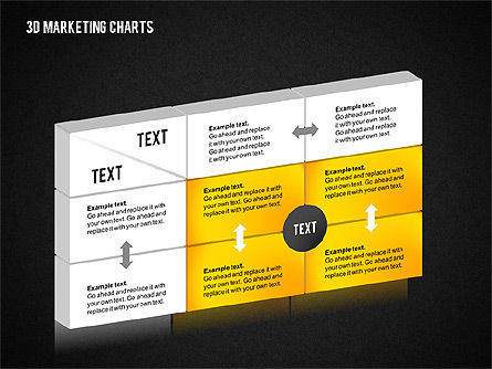 3d gráfico de marketing, Deslizar 15, 02229, Modelos de Negócio — PoweredTemplate.com