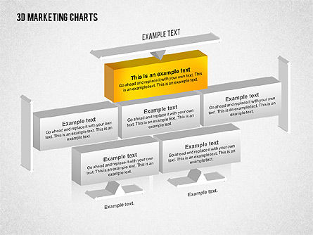 3D Marketing Chart, Slide 4, 02229, Business Models — PoweredTemplate.com