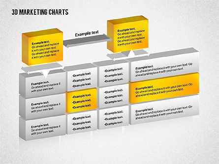 3D Marketing Chart, Slide 5, 02229, Business Models — PoweredTemplate.com