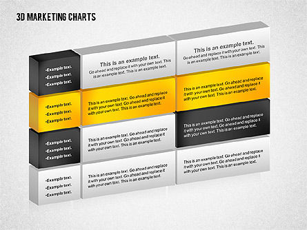 3D Marketing Chart, Slide 6, 02229, Business Models — PoweredTemplate.com