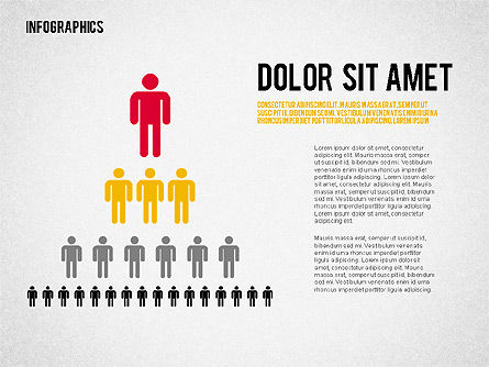 Verslag met infographics, PowerPoint-sjabloon, 02231, Infographics — PoweredTemplate.com