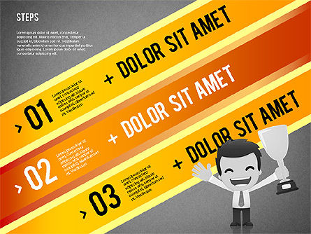 Options banner com personagem, Deslizar 11, 02232, Modelos de Negócio — PoweredTemplate.com