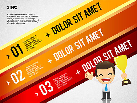 Opzioni banner con carattere, Slide 3, 02232, Modelli di lavoro — PoweredTemplate.com