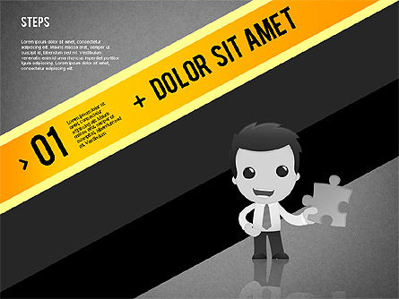 Options banner com personagem, Deslizar 9, 02232, Modelos de Negócio — PoweredTemplate.com