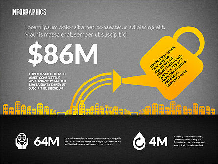 Infografica Consumo di acqua, Slide 12, 02236, Infografiche — PoweredTemplate.com