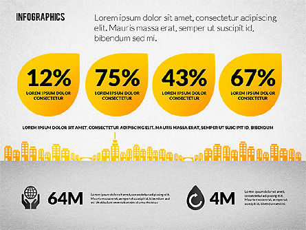 Infographie de consommation d'eau, Diapositive 5, 02236, Infographies — PoweredTemplate.com