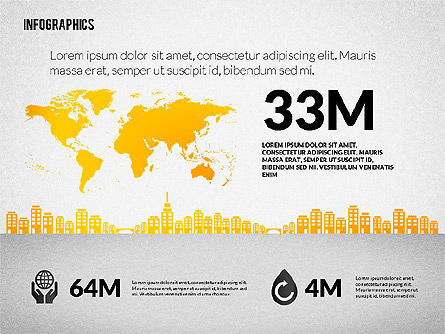 Infographie de consommation d'eau, Diapositive 8, 02236, Infographies — PoweredTemplate.com