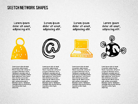Community and Networking Shapes, Slide 8, 02238, Shapes — PoweredTemplate.com