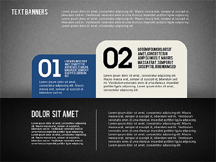 Text Banners, Slide 10, 02242, Text Boxes — PoweredTemplate.com