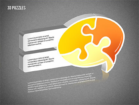 Objetos del rompecabezas, Diapositiva 13, 02247, Diagramas de puzzle — PoweredTemplate.com