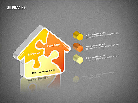 Puzzle Objects, Slide 15, 02247, Puzzle Diagrams — PoweredTemplate.com