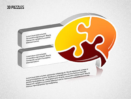 Objetos del rompecabezas, Diapositiva 5, 02247, Diagramas de puzzle — PoweredTemplate.com