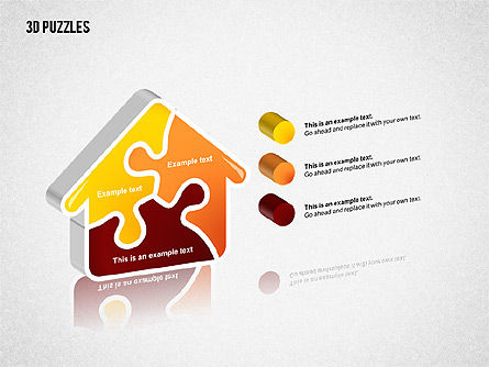 Puzzleobjekte, Folie 7, 02247, Puzzle-Diagramme — PoweredTemplate.com