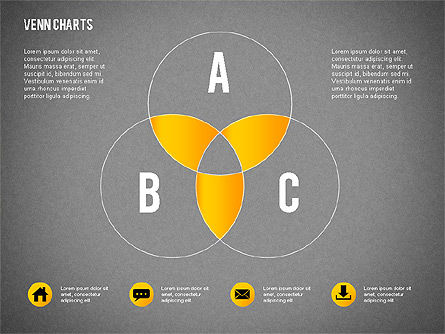 Gráficos de Venn, Diapositiva 10, 02248, Modelos de negocios — PoweredTemplate.com