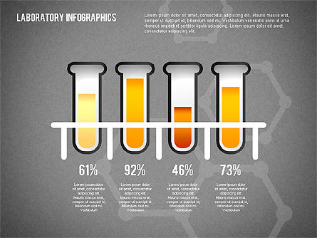 Infografía analítica de laboratorio, Diapositiva 10, 02249, Infografías — PoweredTemplate.com