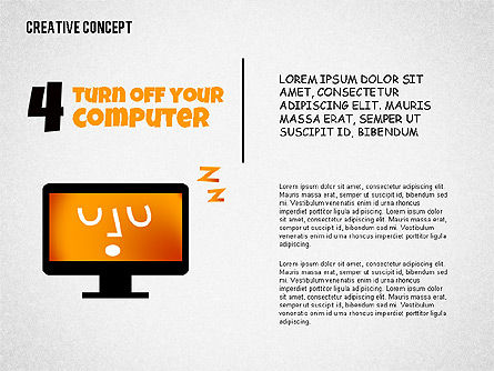 Ilustraciones del concepto creativo, Diapositiva 4, 02250, Formas — PoweredTemplate.com