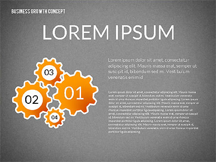 비즈니스 성장 컨셉, 슬라이드 11, 02252, 프레젠테이션 템플릿 — PoweredTemplate.com