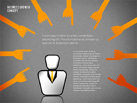 비즈니스 성장 컨셉, 슬라이드 12, 02252, 프레젠테이션 템플릿 — PoweredTemplate.com