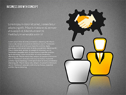 Zakelijke groei concept, Dia 14, 02252, Presentatie Templates — PoweredTemplate.com