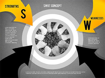 Concept Swot, Diapositive 10, 02253, Modèles commerciaux — PoweredTemplate.com