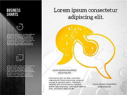 Gráficos de negocios y formas en la pizarra, Diapositiva 10, 02254, Formas — PoweredTemplate.com