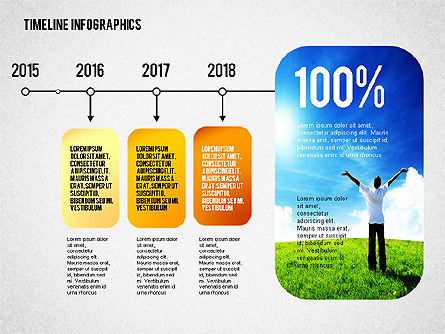 Raccolta diagramma timeline, Slide 2, 02255, Timelines & Calendars — PoweredTemplate.com