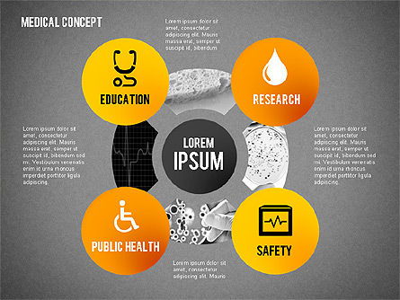 Concepto médico, Diapositiva 12, 02257, Diagramas y gráficos médicos — PoweredTemplate.com