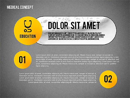 Concept médical, Diapositive 13, 02257, Schémas et graphiques médicaux — PoweredTemplate.com
