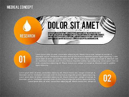 Concepto médico, Diapositiva 14, 02257, Diagramas y gráficos médicos — PoweredTemplate.com