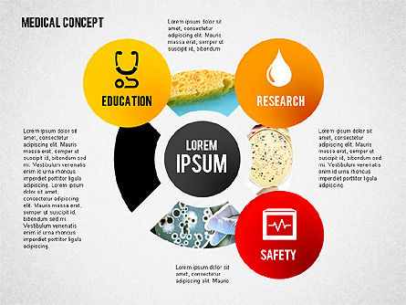 Concepto médico, Diapositiva 3, 02257, Diagramas y gráficos médicos — PoweredTemplate.com