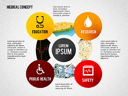 Concept médical, Diapositive 4, 02257, Schémas et graphiques médicaux — PoweredTemplate.com