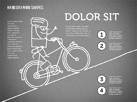 Stickman Hand Drawn Shapes, Diapositiva 12, 02258, Formas — PoweredTemplate.com